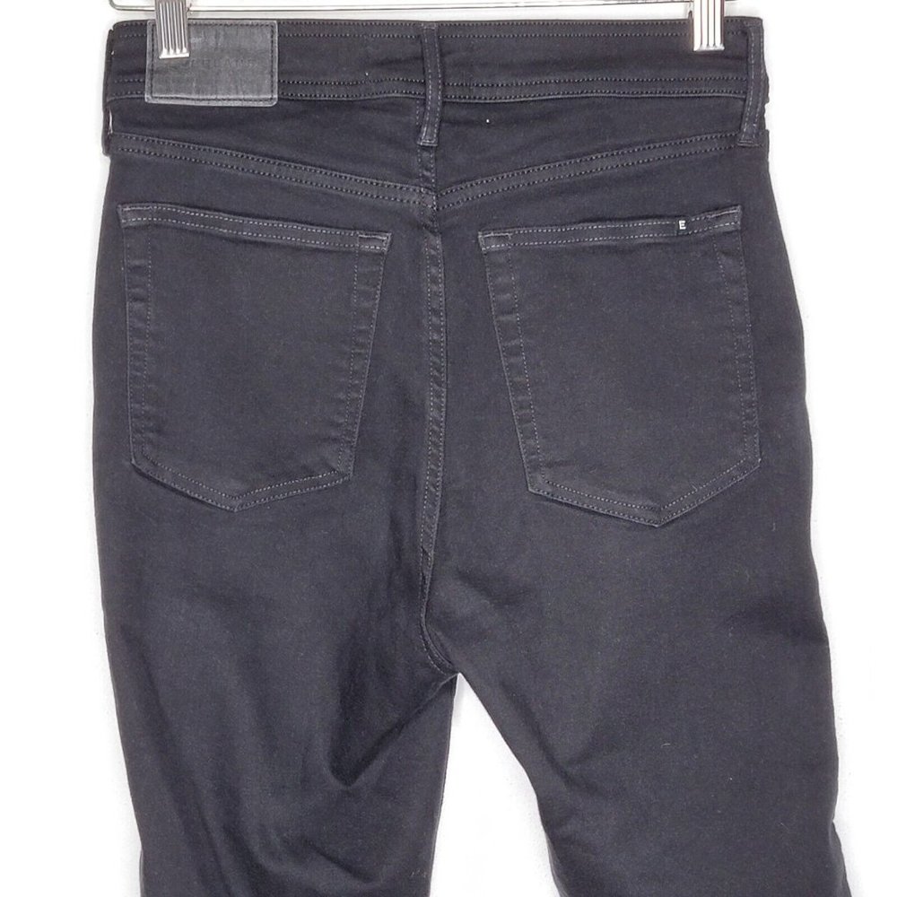 Everlane Size 28 Regular Solid Black The Way High… - image 4